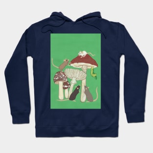 Storybook Mice and Mushrooms Hoodie